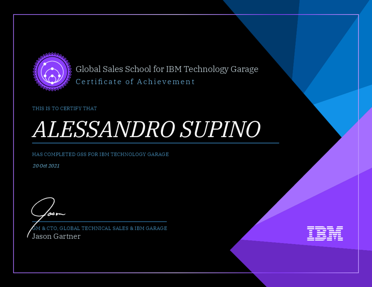 Certificate of Achievement