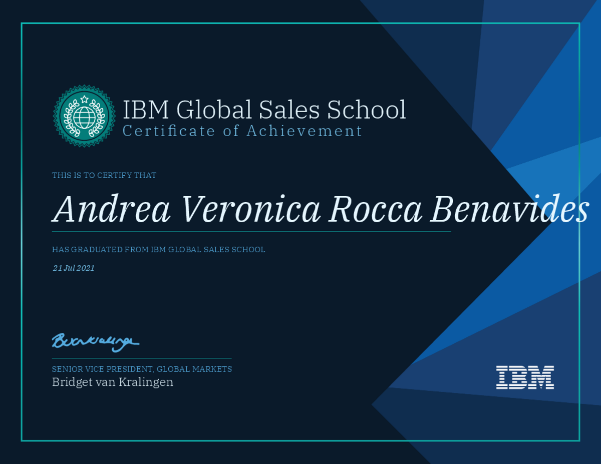 Certificate of Achievement