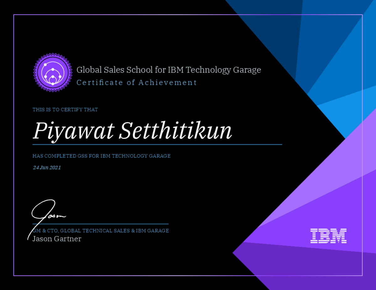 Certificate of Achievement