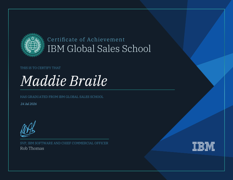 Certificate of Achievement